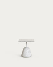 Load image into Gallery viewer, Saura coffee table with white terrazzo top and white terrazzo base 44x44x48cm - image 2