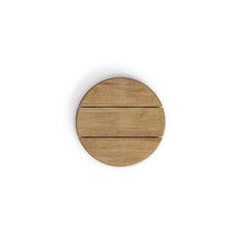 Load image into Gallery viewer, Saura black metal coffee table with natural acacia top, 45 x Ø43 cm FSC 100% - image 2