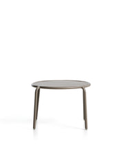 Load image into Gallery viewer, Joncols outdoor side table in aluminium with taupe painted finish Ø 60cm