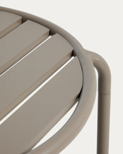 Load image into Gallery viewer, Joncols outdoor side table in aluminium with taupe painted finish Ø 60cm - image 6