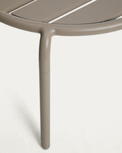 Load image into Gallery viewer, Joncols outdoor side table in aluminium with taupe painted finish Ø 60cm - image 7