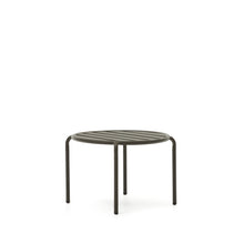 Load image into Gallery viewer, Joncols outdoor aluminium side table with powder coated green finish, Ø 60 cm