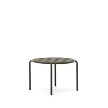 Load image into Gallery viewer, Joncols outdoor aluminium side table with powder coated green finish, Ø 60 cm - image 2