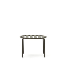 Load image into Gallery viewer, Joncols outdoor aluminium side table with powder coated green finish, Ø 60 cm - image 3