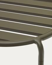 Load image into Gallery viewer, Joncols outdoor aluminium side table with powder coated green finish, Ø 60 cm - image 8