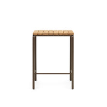 Load image into Gallery viewer, Salguer solid acacia &amp; brown steel bar table, outdoor suitable, 70 x 70 cm FSC 100% - image 2