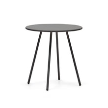 Load image into Gallery viewer, Montjoi round outdoor table in steel with a grey finish, Ø 70 cm - image 2