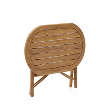 Load image into Gallery viewer, Dandara folding table in solid acacia wood natural finish, Ø 120 x 60 cm FSC 100% - image 5