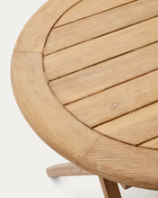 Load image into Gallery viewer, Dandara folding table in solid acacia wood natural finish, Ø 120 x 60 cm FSC 100% - image 10