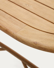 Load image into Gallery viewer, Dandara folding table in solid acacia wood natural finish, Ø 120 x 60 cm FSC 100% - image 11