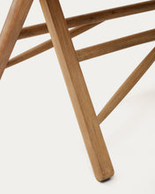 Load image into Gallery viewer, Dandara folding table in solid acacia wood natural finish, Ø 120 x 60 cm FSC 100% - image 12