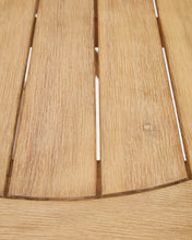 Load image into Gallery viewer, Dandara folding table in solid acacia wood natural finish, Ø 120 x 60 cm FSC 100% - image 13