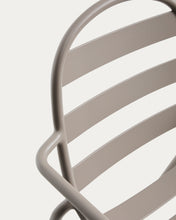 Load image into Gallery viewer, Joncols stackable outdoor chair in aluminium with taupe painted finish - image 11