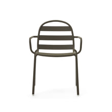 Load image into Gallery viewer, Joncols stackable outdoor chair in aluminium with green painted finish - image 7