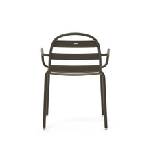 Load image into Gallery viewer, Joncols stackable outdoor chair in aluminium with green painted finish - image 9