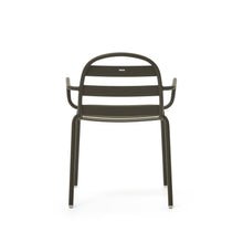 Load image into Gallery viewer, Joncols stackable outdoor chair in aluminium with green painted finish - image 10