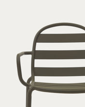 Load image into Gallery viewer, Joncols stackable outdoor chair in aluminium with green painted finish - image 15
