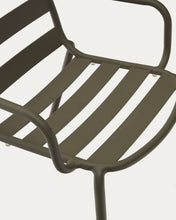 Load image into Gallery viewer, Joncols stackable outdoor chair in aluminium with green painted finish - image 16