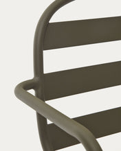 Load image into Gallery viewer, Joncols stackable outdoor chair in aluminium with green painted finish - image 17