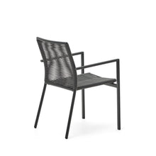 Load image into Gallery viewer, Culip stackable outdoor chair in aluminium and cord in grey - image 6