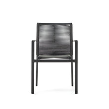 Load image into Gallery viewer, Culip stackable outdoor chair in aluminium and cord in grey - image 7