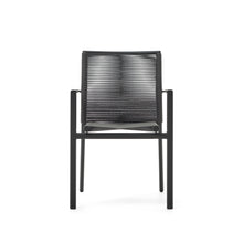 Load image into Gallery viewer, Culip stackable outdoor chair in aluminium and cord in grey - image 8