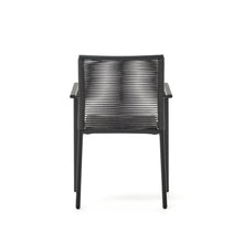 Load image into Gallery viewer, Culip stackable outdoor chair in aluminium and cord in grey - image 9