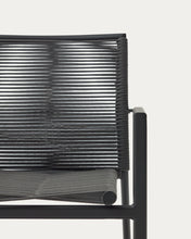 Load image into Gallery viewer, Culip stackable outdoor chair in aluminium and cord in grey - image 13
