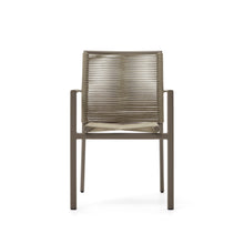 Load image into Gallery viewer, Culip stackable outdoor chair in aluminium and cord in brown - image 8