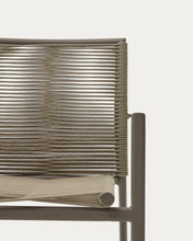 Load image into Gallery viewer, Culip stackable outdoor chair in aluminium and cord in brown - image 13