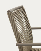 Load image into Gallery viewer, Culip stackable outdoor chair in aluminium and cord in brown - image 15