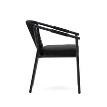 Load image into Gallery viewer, Xelida stackable outdoor chair in aluminium and black cord - image 3
