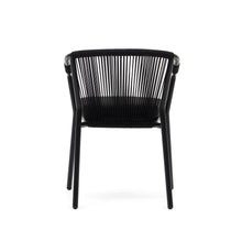 Load image into Gallery viewer, Xelida stackable outdoor chair in aluminium and black cord - image 10