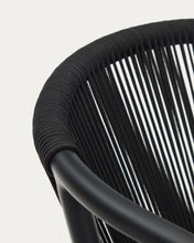 Load image into Gallery viewer, Xelida stackable outdoor chair in aluminium and black cord - image 15