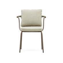 Load image into Gallery viewer, Salguer stackable chair in cord and steel with brown painted finish - image 7