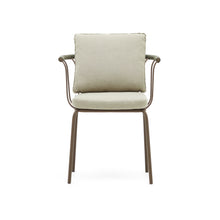 Load image into Gallery viewer, Salguer stackable chair in cord and steel with brown painted finish - image 8
