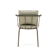 Load image into Gallery viewer, Salguer stackable chair in cord and steel with brown painted finish - image 10