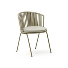 Load image into Gallery viewer, Saconca outdoor chair made with cord and green galvanised steel - image 2