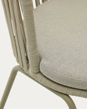 Load image into Gallery viewer, Saconca outdoor chair made with cord and green galvanised steel - image 12