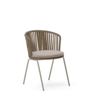 Load image into Gallery viewer, Saconca outdoor chair with cord and beige galvanised steel