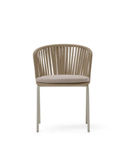 Load image into Gallery viewer, Saconca outdoor chair with cord and beige galvanised steel - image 4