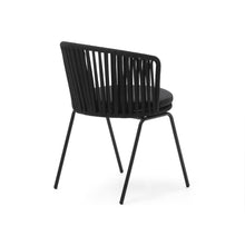 Load image into Gallery viewer, Saconca outdoor chair with cord and black galvanised steel - image 5