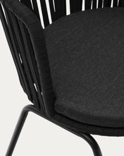 Load image into Gallery viewer, Saconca outdoor chair with cord and black galvanised steel - image 12