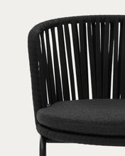 Load image into Gallery viewer, Saconca outdoor chair with cord and black galvanised steel - image 13