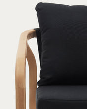 Load image into Gallery viewer, Malaret stackable chair in FSC 100% solid eucalyptus wood and black cord - image 13