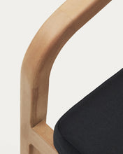 Load image into Gallery viewer, Malaret stackable chair in FSC 100% solid eucalyptus wood and black cord - image 15