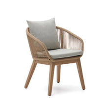 Load image into Gallery viewer, Portalo chair in beige cord with solid acacia wood legs - image 2