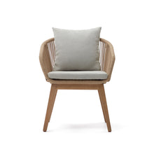 Load image into Gallery viewer, Portalo chair in beige cord with solid acacia wood legs - image 7