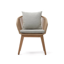 Load image into Gallery viewer, Portalo chair in beige cord with solid acacia wood legs - image 8