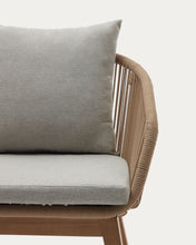 Load image into Gallery viewer, Portalo chair in beige cord with solid acacia wood legs - image 12